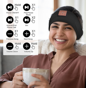 Lot de 2 casques de sommeil sans fil Bluetooth 5.4 avec haut-parleurs ultra-minces, <span class=keywords><strong>bandeau</strong></span> Bluetooth - Product Image 4
