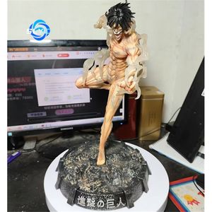 Figura de <span class=keywords><strong>Manga</strong></span> de 41 CM Estatua Shingeki No Kyojin Cuerpo de Exploración <span class=keywords><strong>Eren</strong></span> Jaeger Ojos Luminosos Modelo de Dibujos Animados PVC Juguetes de Figura de Anime - Product Image 4