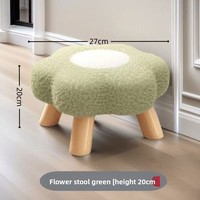 Chaise Ottoman Moderne en Bois Portable et Confortable pour Enfants, Idéale pour Chambre, Salon, Table Basse et Appartement