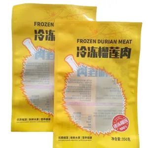 Personalized Digital Printing Gravure Printing Heat Seal With Window Plastic For Durian Packaging For Frozen Food