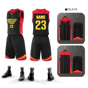 Uniforme de <span class=keywords><strong>basket</strong></span>-ball rétro personnalisé pour hommes, <span class=keywords><strong>pas</strong></span> <span class=keywords><strong>cher</strong></span>, 100% polyester, maille respirante pour adultes, maillot de <span class=keywords><strong>basket</strong></span>-ball d'été avec short HLG224 - Product Image 3