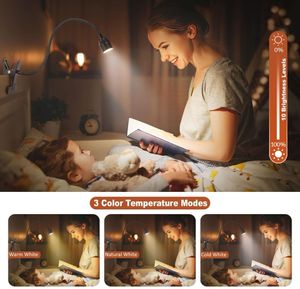 Zoomable LED livre lumière USB <span class=keywords><strong>pince</strong></span> <span class=keywords><strong>lit</strong></span> <span class=keywords><strong>tête</strong></span> <span class=keywords><strong>de</strong></span> <span class=keywords><strong>lit</strong></span> lampe <span class=keywords><strong>de</strong></span> lecture Flexible col <span class=keywords><strong>de</strong></span> cygne réglable 15 °-80 ° Angle <span class=keywords><strong>de</strong></span> faisceau Dimmable bureau dortoir - Product Image 4