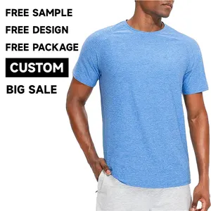 Impression personnalisée vierge T-shirts pour hommes Polyester Sport Tshirt Blouses personnalisées Tops Gym Shirt