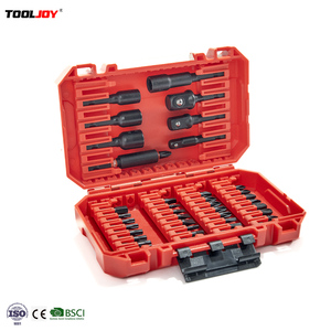 Vente en gros usine : Kit de 41 pièces d'embouts de tournevis magnétiques et de douilles en acier S2 pour perceuse à percussion, avec boîte en plastique, OEM - Product Image 3