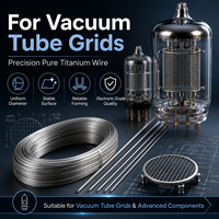 Fil de titane pur à haute conductivité GR1 GR2 ASTM B863 pour cadre de semi-conducteurs, grille de tube à vide, électronique OEM