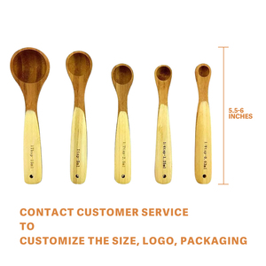 Cuchara de Bambú de 14cm y 15cm para <span class=keywords><strong>Matcha</strong></span>, Sal, Azúcar, Especias, Té, Helado, Miel y Polvo - Product Image 2