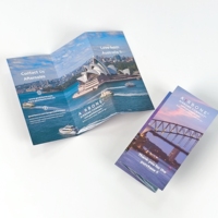 Brochures pliables pour entreprises, sur mesure et en gros, impression couleur, dépliants marketing à trois volets