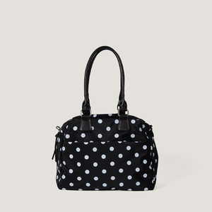 New style versatile dot handbag stylish lightweight casual large capacity travelable portable <b>bowling</b> bag shoulder bag - Product Image 6