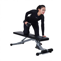 Banc de musculation multifonctionnel pliable en acier réglable pour usage domestique, banc de musculation réglable, banc à haltères pliable