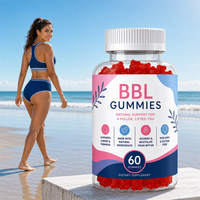 Étiquette personnalisée Emballage personnalisé Commande en gros Complément alimentaire botanique quotidien Gummies pour le lifting des fesses