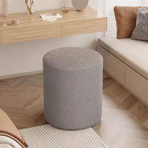 Taburete Estilo Sofá, Banco para Zapatos de Sala de Estar, Decoración del Hogar de Alta Gama, Taburete Redondo Acogedor, Ideal para Instagram - Product Image 2