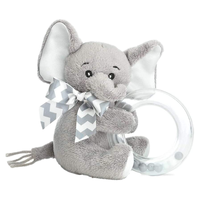 Jouets pour bébé de 0 à 12 mois en forme d'animal en peluche douce hochet à main jouets poupées pour bébé