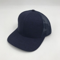 Sombreros de camionero en blanco de 6 paneles personalizados Gorras lisas para hombre Sombreros de malla para correr