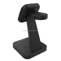 Station de charge électrique 3 en 1 pour appareils, support de charge sans fil magnétique, port Type-C, charge rapide 15W pour iPhone
