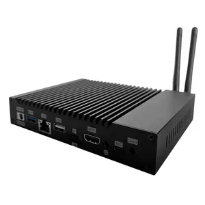 Fansız G300-RK3288 endüstriyel bilgisayar çift LAN 4 * RS232 COM 2 * HD Android Mini PC