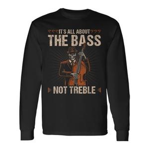 Camiseta de manga larga All About The Bass Jazz Double Bass Fiddle - Product Image 1