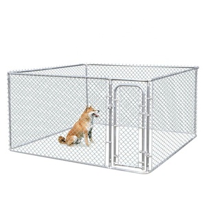 Valla de eslabones galvanizada recubierta de plástico PVC para perreras exteriores, 5 pies, 6 pies, 50x50mm, 60x60mm - Product Image 1