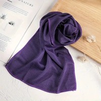 Serviette rafraîchissante d'extérieur personnalisable avec logo, tour de cou rafraîchissant, respirant, portable, pour le sport, en microfibre