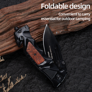 Cuchillo de bolsillo plegable multifuncional de alta dureza, herramienta portátil de autodefensa para el hogar y exteriores - Product Image 4