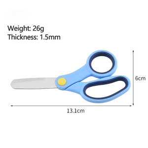 Kéo sinh viên cùn <span class=keywords><strong>5</strong></span> inch cho trẻ em và trẻ em cho người mới bắt đầu mẫu giáo và các dự án thủ công - Product Image 2