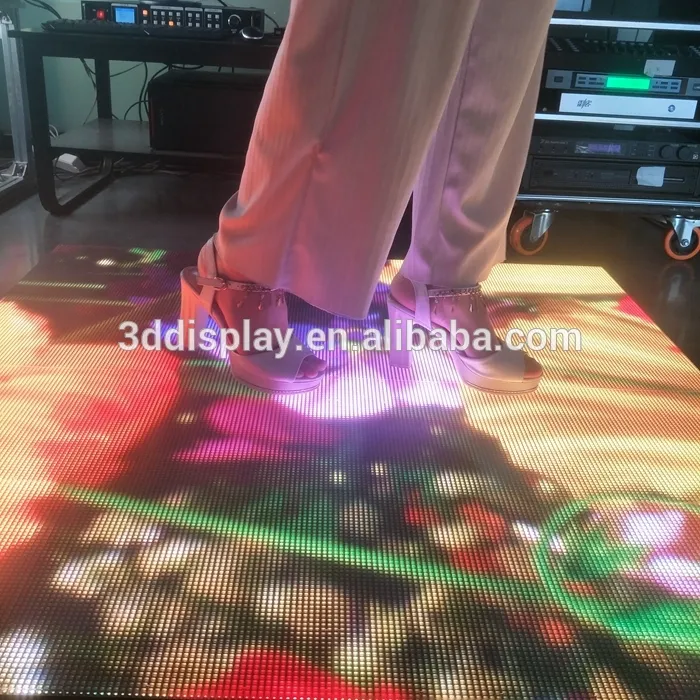 Pista de baile led pantalla interactiva de baile de placa del Panel de P6.25 led pantalla de vídeo de baile