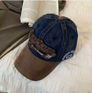 Custom American Embroidery Baseball Cap Two-Tone Washed Cotton Dad Hat for Men Women Casual - Product Image 4