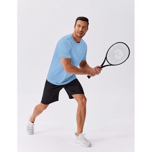 Camiseta Deportiva de Manga Corta para Hombre FOXA, Absorbe la Humedad, para Gimnasio, Paquete Múltiple, Color Sólido, Secado Rápido, Transpirable - Product Image 2