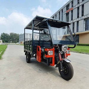 Electric+Tricycle All Terrain 2000W 60V Truck 3 Wheel Solar Fat Tyres Tricycle for Adults with Roof - Product Image 4