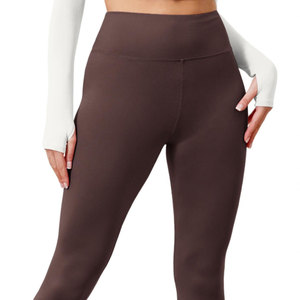 Leggings de sport 100 % coton pour femmes, pantalons de yoga, leggings de yoga durables pour femmes, haute qualité, prix de gros, vêtements d'entraînement - Product Image 3