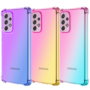Coque pour Samsung A53 5G, coque de téléphone transparente, mignonne, dégradée, fine, souple, flexible, en TPU, antichoc pour Samsung Galaxy A53 <span class=keywords><strong>A33</strong></span> A13 A23 A73 - Product Image 1