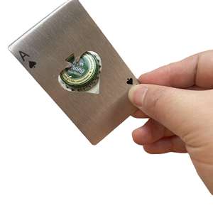 <b>Creative</b> Stainless Steel <b>Tavern</b> Bottle Opener Manual Key-Shaped Key Playing Card Design Wine Personalized Logo Eco-Friendly - Product Image 6