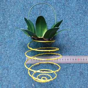 Lámpara Solar de Jardín con Forma de Piña, de Hierro Forjado, con Cable de Cobre, Portátil, Decoración para Exteriores, 12V DC, Celda Solar Monocristalina - Product Image 5