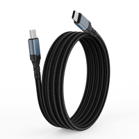 Cable de Datos Trenzado de Aleación de Aluminio Tipo-C con Carga Rápida 5A PD240W y Conductor de Cobre Puro para Computadora y Banco de Energía