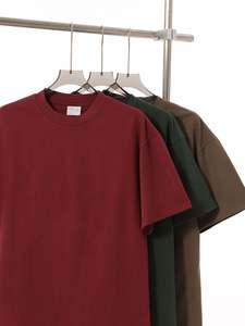 Vente en gros de <span class=keywords><strong>t</strong></span>-shirts blancs basiques pour hommes, tricots en coton épais personnalisés, style décontracté imprimé, vente en gros <span class=keywords><strong>pas</strong></span> <span class=keywords><strong>cher</strong></span> - Product Image 3