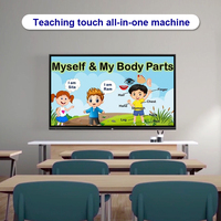 Tableau blanc interactif intelligent CUMEI 65/75/86/100/110 pouces 4K avec écran LCD multi-touch 20 points pour salles de réunion