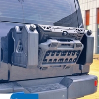 Support de roue de secours chromé pour hayon arrière, style tout-terrain, à fixer par boulons, protection pour Tank300 212 T01 Haval Raptor Leopard 5