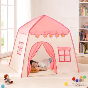 Casa de Juegos Grande para Niñas, Diseño de Castillo de Princesa Rosa, Casa de Juegos Interior para Bebés, Tienda de Juegos Infantil con Luces de Estrellas - Product Image 2