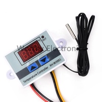 Pengontrol suhu termostat Digital, sakelar suhu 0.1 derajat W3001