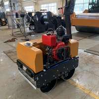 Usine bas prix hydraulique Mini 0.6 tonnes rouleau routier Euro 5 compacteur machine moteur à essence rouleau d'asphalte à vendre