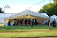 Chapiteau blanc transparent grande tente robuste pour la fête de mariage événement extérieur couverture en PVC pour les salons professionnels