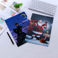 Carpeta de Archivo de Oficina en Forma de L, Duradera, de PP, Tamaño A4, Diseño Navideño de Santa Claus, Marca Yunman, Venta al Por Mayor