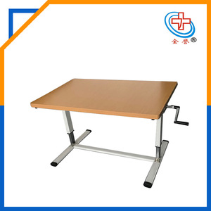 <b>Adjustable</b> Occupational Therapy <b>Table</b> Rectangle Yellow Hospital Use Jinyu Rehabilitation Equipment - Product Image 4