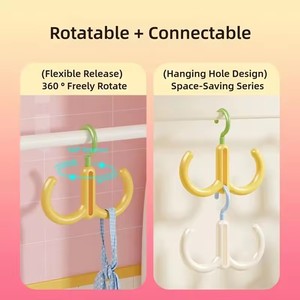 Dopamin Hook syal dasi rak tampilan multifungsi gantungan baju rak syal kamar tidur dapat diputar - Product Image 5