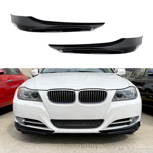 Bmw Front Corner Decal Piano Black Carbon Fiber Texture For E90 E91 Lci 320i 330i 2009 2012 - Product Image 1