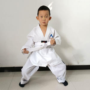 ชุดเทควันโด <span class=keywords><strong>WTF</strong></span> สำหรับเด็กใส่สบายคอเสื้อปรับแต่งสีได้ - Product Image 2
