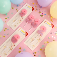 Bougies numériques créatives sans fumée en cire de paraffine pour gâteaux, fournitures de décoration pour fêtes d'anniversaire, mariages, Nouvel An et décoration intérieure