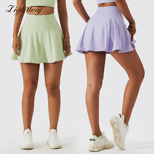 Новая настраиваемая Спортивная одежда для занятий спортом, удобная одежда для занятий фитнесом и йогой, теннисная юбка с высокой талией - Product Image 4