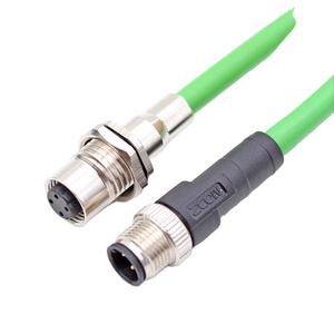 M12 D-Code 4-polig an Rj45-Kabelanschluss Cat5e <span class=keywords><strong>Cat6</strong></span> <span class=keywords><strong>22AWG</strong></span> M12 an RJ45-Ethernet-Kabel - Product Image 1