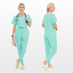 Tenues médicales personnalisées en polyester et élasthanne avec logo, ensembles infirmiers, uniformes de médecin, tenues de travail pour hôpitaux dentaires, uniformes de jogging - Product Image 2