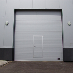 Puerta de Garaje Industrial Seccional de Acero, Puerta Elevadora Comercial, Puerta Corredera Exterior <span class=keywords><strong>para</strong></span> Fábrica - Product Image 3